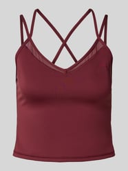 Top mit Spaghettiträgern und Logo-Print von Puma Bordeaux - 7