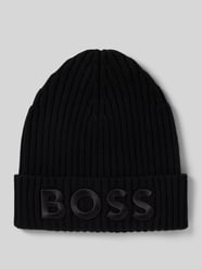 Czapka beanie z wyhaftowanym logo model ‘Lara’ od BOSS - 19