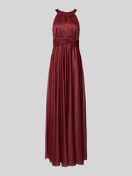 Abendkleid mit Raffungen von Jake*s Cocktail Bordeaux - 35