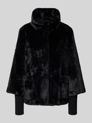 Relaxed Fit Webpelzjacke mit Strick-Storm-Cuffs von s.Oliver BLACK LABEL - 2
