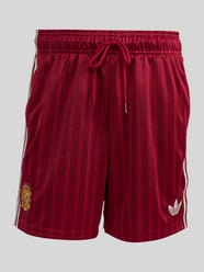 Regular Fit Sportshorts mit Kontraststreifen Modell 'Spanien' von adidas Originals Bordeaux - 1
