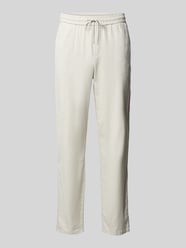 Loose fit linnen broek met structuurmotief, model 'SINUS' van Only & Sons - 32