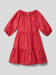 Kleid mit Raffungen Modell 'SORAYA' von Pepe Jeans Rot - 46