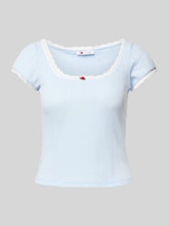 T-Shirt in Strick-Optik Modell 'POINTELLE' von Tommy Jeans - 9