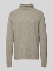 Gebreide pullover van wol met labeldetail van CK Calvin Klein Grijs / zwart - 29