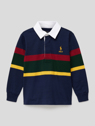 Poloshirt mit Streifenmuster von Polo Ralph Lauren Kids Blau / Türkis - 27