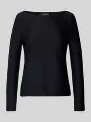 Longsleeve mit Strukturmuster von Emporio Armani Schwarz - 43