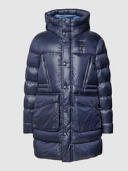 Steppjacke mit Label-Detail von Blauer Usa Blau / Türkis - 15
