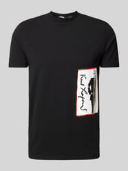 T-Shirt mit Label-Print von Karl Lagerfeld Schwarz - 38