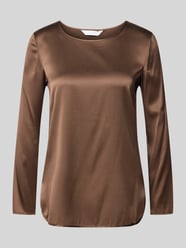 Blusenshirt mit Rundhalsausschnitt Modell 'MOLDAVA' von MaxMara Leisure Braun - 31