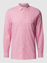 Vrijetijdsoverhemd met labelstitching van Tommy Hilfiger Rood - 30