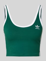 Crop Top mit Label-Stitching von adidas Originals Grün - 17