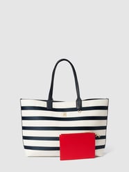 Shopper mit Streifenmuster von Tommy Hilfiger Blau - 36