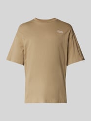 T-Shirt mit Label-Print von JACK & JONES Beige - 25