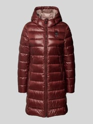 Lange jas in stiksels met logo-design model 'Adelaide' van Blauer USA Bordeaux - 2