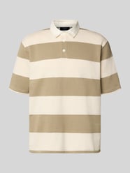Relaxed Fit Poloshirt im Allover-Look von MCNEAL Beige - 32