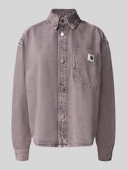 Koszula jeansowa o kroju relaxed fit z kieszenią na piersi model ‘Georgia’ od Carhartt Work In Progress Fuksjowy - 36