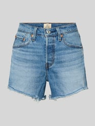 Szorty jeansowe o kroju regular fit z mieszanki bawełny model '501®' od Levi's® 300 - 28