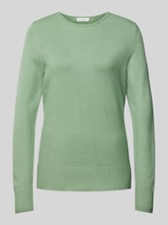 Gebreide pullover met ribboorden, model 'Aliv' van Christian Berg Woman Groen - 25