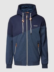 Jacke in Two-Tone-Machart mit Label-Detail Modell 'WINGS' von Ragwear Blau - 38