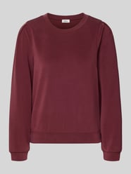 Regular fit sweatshirt van modalmix van s.Oliver RED LABEL Bordeaux - 1