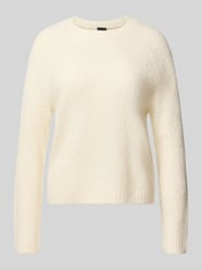 Sweter o kroju relaxed fit z mieszanki żywej wełny i kaszmiru model 'Febisana' od BOSS - 38