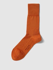 Socken mit Label-Print Modell 'Tiago' von Falke Orange - 28