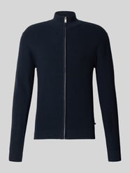 Slim fit gebreid jack met opstaande kraag, model 'Alagoon' van Matinique - 13