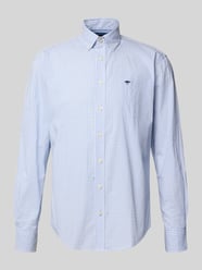 Regular Fit Freizeithemd mit Logo-Stitching Modell 'Poplin' von Fynch-Hatton - 31