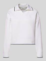 Bluza o kroju regular fit z paskami w kontrastowym kolorze od Lacoste Sport - 27