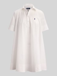 Uitlopende jurk van puur katoen met gestikt logo van Polo Ralph Lauren - 30