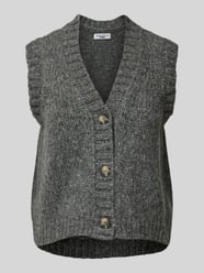 Strickjacke mit V-Ausschnitt und Knopfleiste von Marc O'Polo Denim Grau - 16