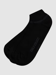 Sneakersocken mit Stretch-Anteil im 3er-Pack Modell 'Amalfi' von CARLO COLUCCI Schwarz - 1