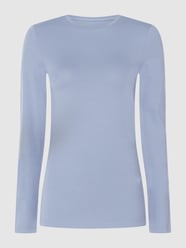 Shirt met lange mouwen en stretch, model 'Smilla' van Opus Blauw - 38