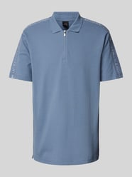 Regular Fit Poloshirt mit Label-Stitchings von ARMANI EXCHANGE Blau - 23