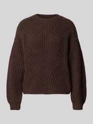 Relaxed Fit Strickpullover aus Baumwoll-Mix von Apricot - 10