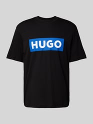 T-Shirt mit Logo-Print Modell 'Nico' von Hugo Blue Schwarz - 41