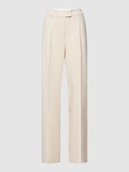 Broek met bandplooien, model 'Daly' van Dante 6 Wit - 41