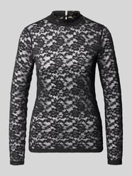 Slim Fit Longsleeve aus elastischem Material-Mix Modell 'OKTOBER' von MORE & MORE - 3