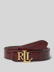 Riem van runderleer met pinsluiting van Lauren Ralph Lauren Bruin - 40