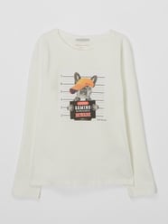 Longsleeve mit Print  von Tom Tailor Weiß - 37