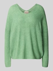 Sweter z dzianiny z dekoltem w serek model 'THORA' od MOS MOSH - 5