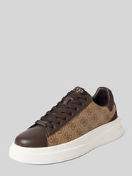 Sneaker mit Allover-Logo-Muster Modell 'ELBA' von Guess Braun - 35