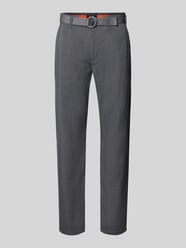 Spodnie o kroju slim fit z paskiem od MCNEAL - 38