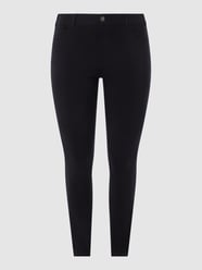 Jeansy PLUS SIZE o wąskim kroju z dodatkiem streczu od Tom Tailor Plus Czarny - 27