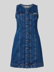 Regular Fit Minikleid in Denim-Optik mit Logo-Patch von Calvin Klein Jeans - 3