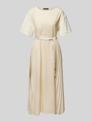 Midikleid mit Bindegürtel Modell 'JORDAN' von Weekend Max Mara Beige - 16