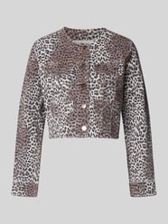 Jeansjack met gestileerde klepzakken van Rich & Royal Beige - 11