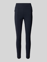 Skinny Fit Stoffhose mit fixierten Bügelfalten von Marc Cain Blau - 9