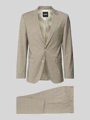 Slim Fit Anzug aus reiner Schurwolle Modell 'H-HUGE-2PCS-253' von BOSS Beige - 41